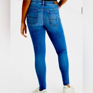 American eagle womens next level stretch high waisted skinny jeans size 6 long